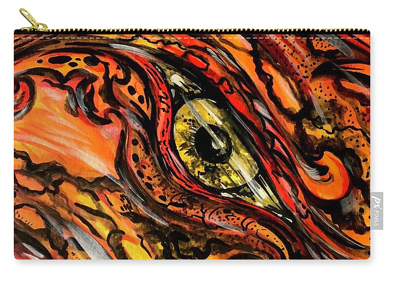 Orange Eye - Zip Pouch