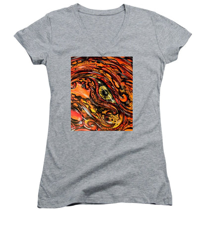 Orange Eye - Women's V-Neck