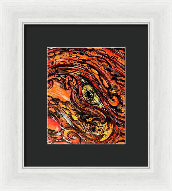 Orange Eye - Framed Print