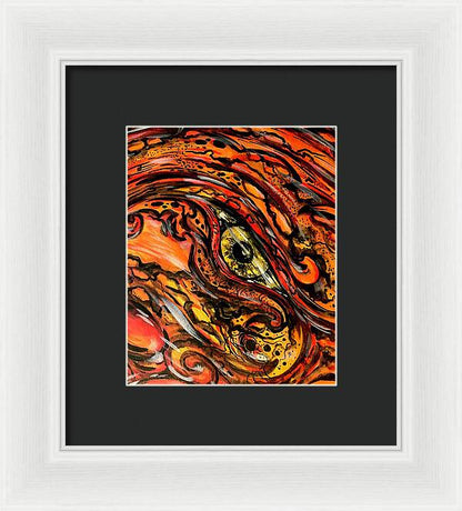Orange Eye - Framed Print