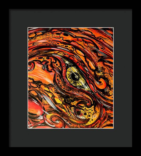 Orange Eye - Framed Print