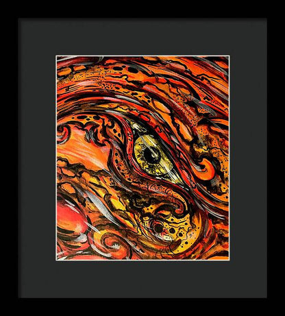 Orange Eye - Framed Print