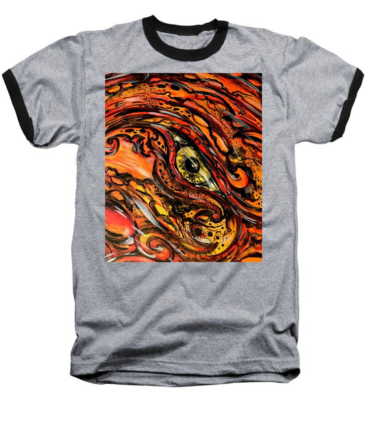 Orange Eye - Baseball T-Shirt