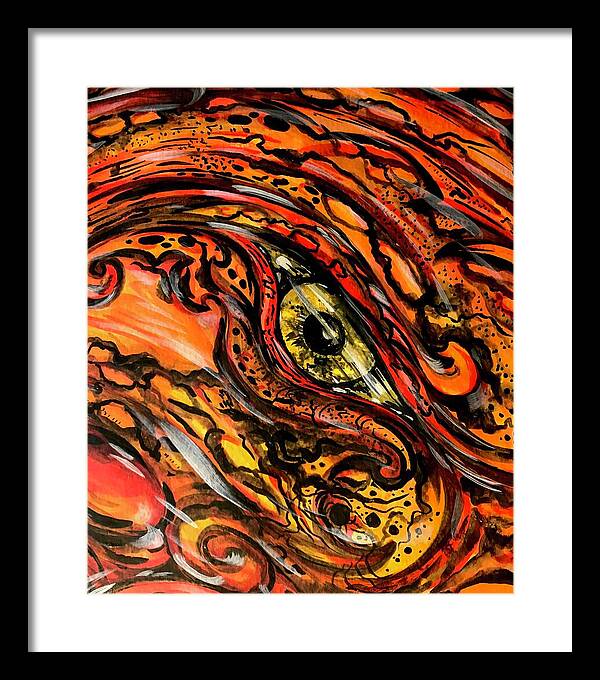 Orange Eye - Framed Print