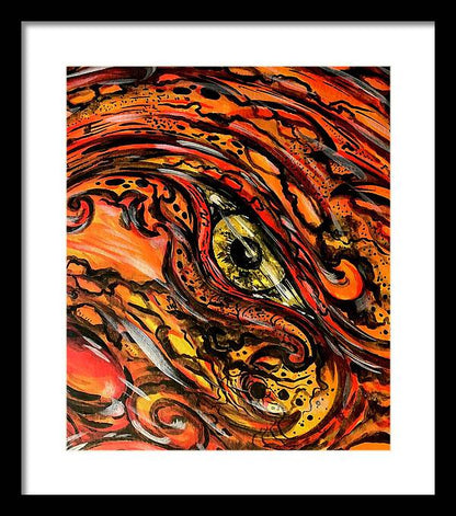 Orange Eye - Framed Print