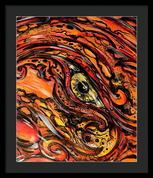 Orange Eye - Framed Print