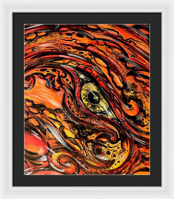Orange Eye - Framed Print