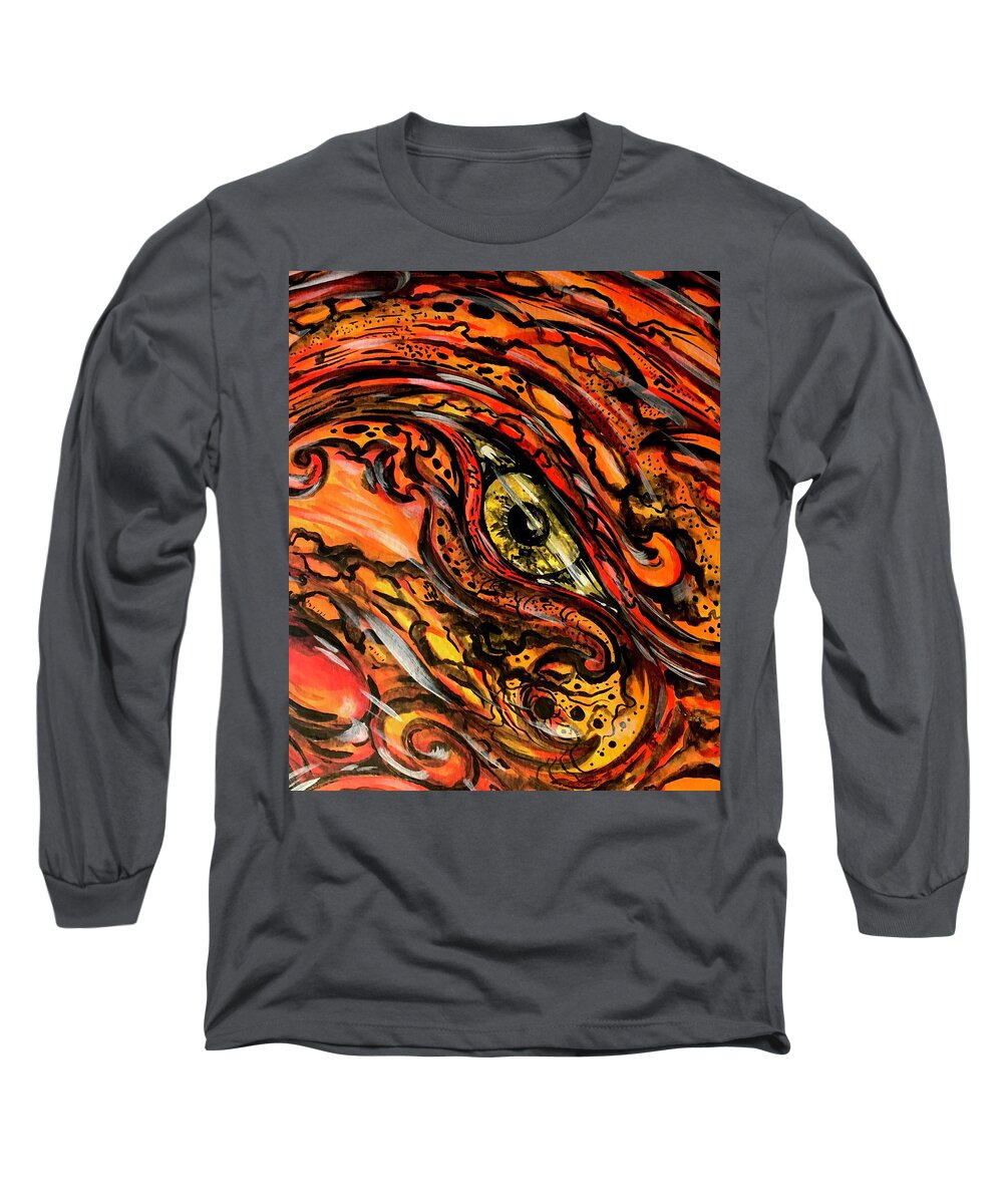Orange Eye - Long Sleeve T-Shirt