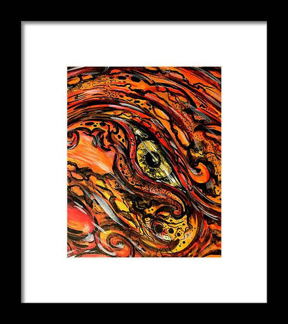 Orange Eye - Framed Print