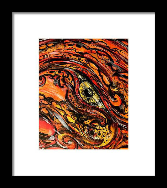 Orange Eye - Framed Print
