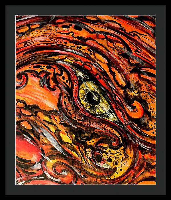 Orange Eye - Framed Print