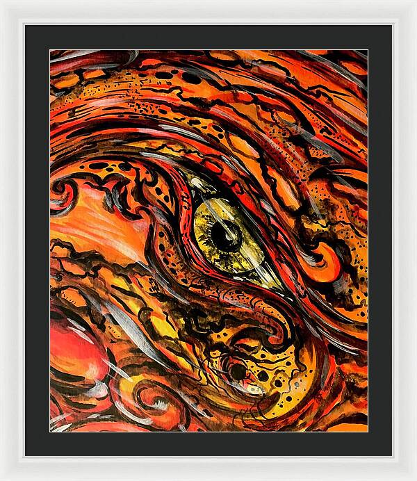 Orange Eye - Framed Print