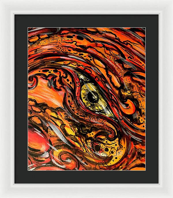 Orange Eye - Framed Print