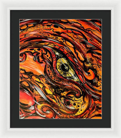 Orange Eye - Framed Print