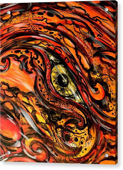 Orange Eye - Acrylic Print