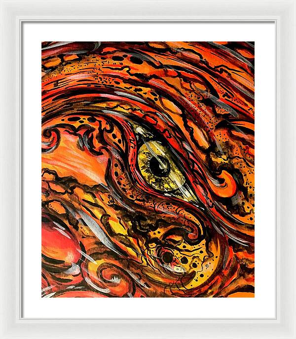 Orange Eye - Framed Print