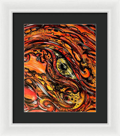 Orange Eye - Framed Print