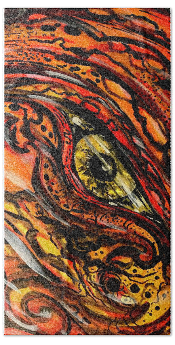 Orange Eye - Bath Towel