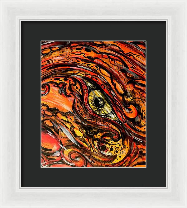 Orange Eye - Framed Print