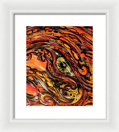 Orange Eye - Framed Print