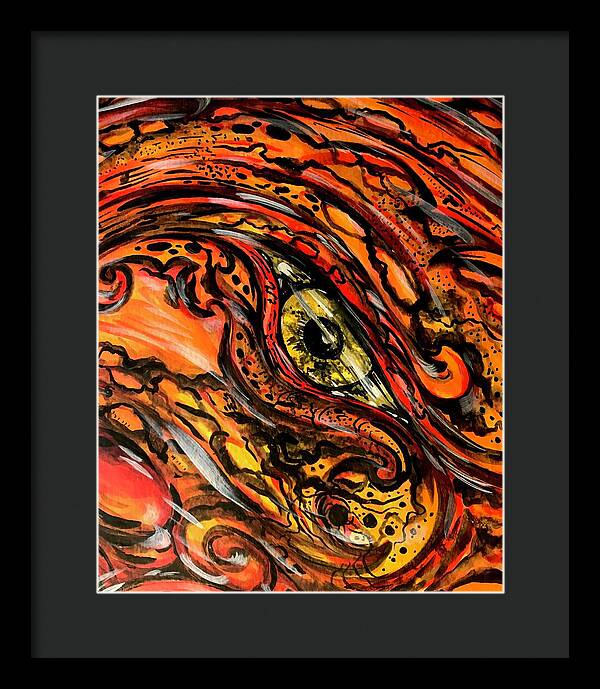 Orange Eye - Framed Print