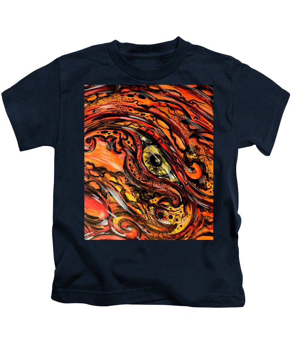 Orange Eye - Kids T-Shirt