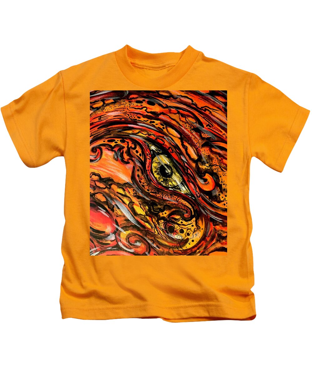 Orange Eye - Kids T-Shirt
