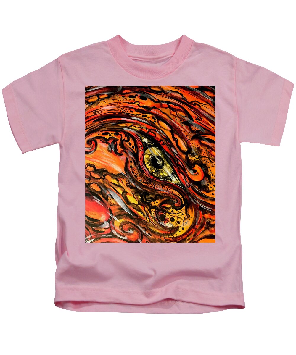 Orange Eye - Kids T-Shirt