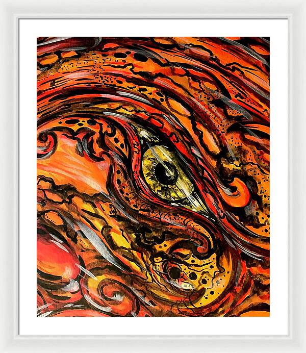 Orange Eye - Framed Print