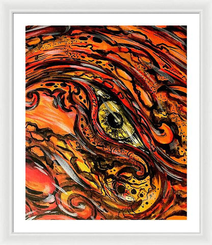 Orange Eye - Framed Print