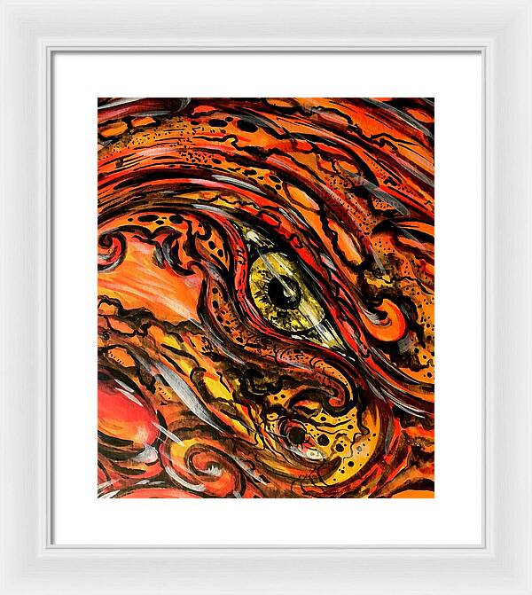 Orange Eye - Framed Print