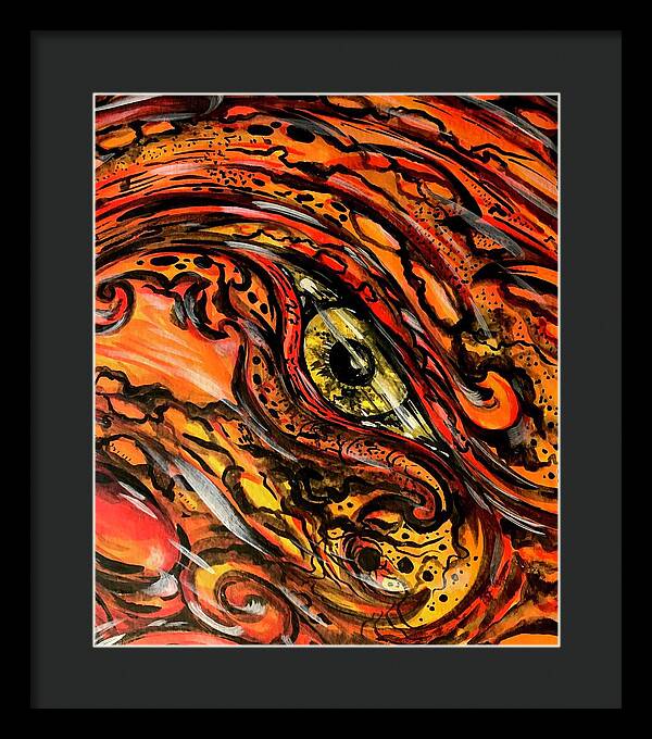 Orange Eye - Framed Print
