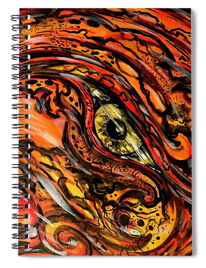 Orange Eye - Spiral Notebook
