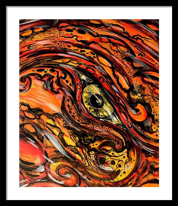 Orange Eye - Framed Print