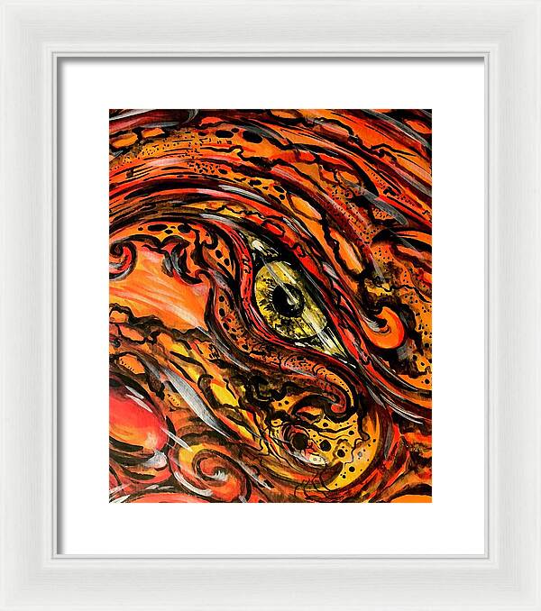 Orange Eye - Framed Print