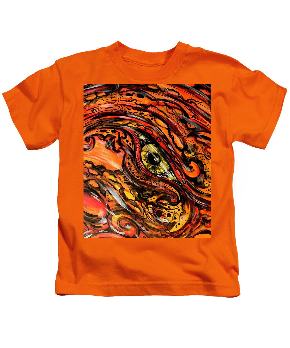 Orange Eye - Kids T-Shirt