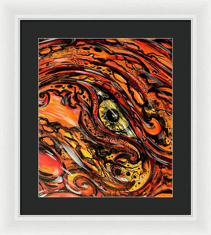 Orange Eye - Framed Print