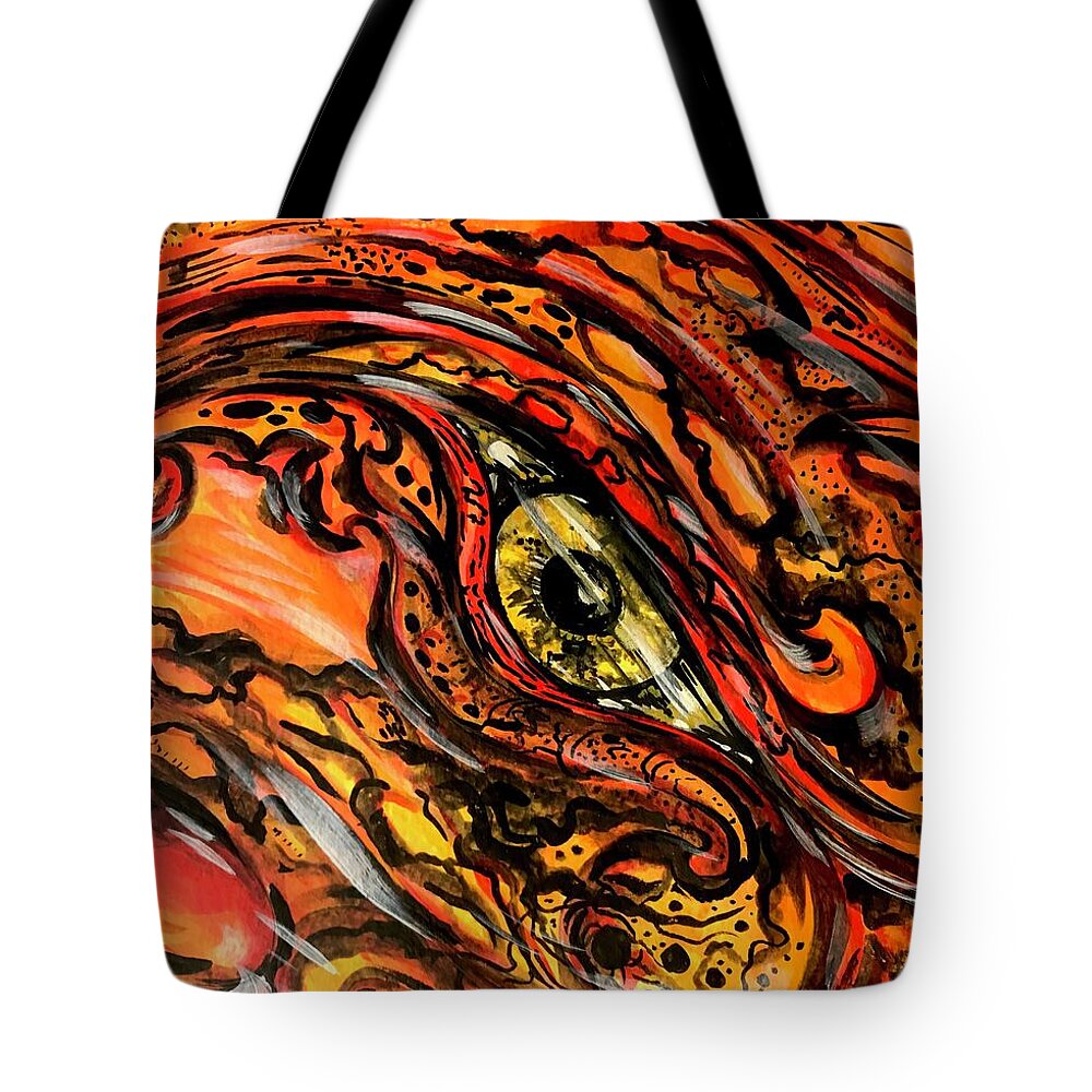 Orange Eye - Tote Bag