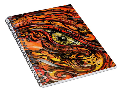 Orange Eye - Spiral Notebook