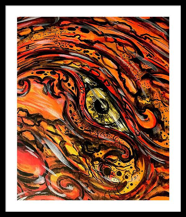 Orange Eye - Framed Print
