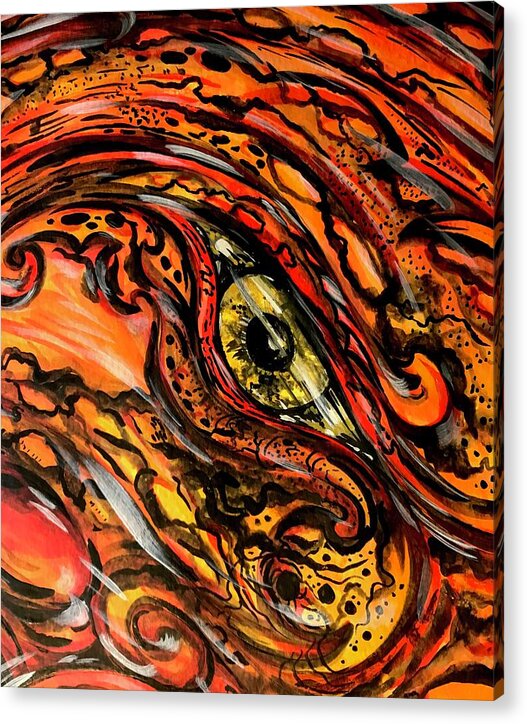 Orange Eye - Acrylic Print