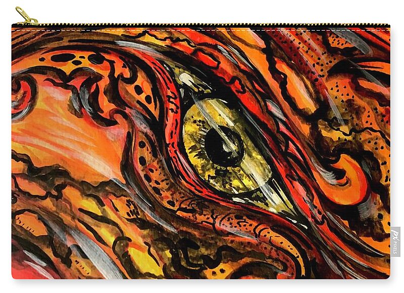 Orange Eye - Zip Pouch