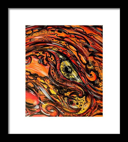 Orange Eye - Framed Print