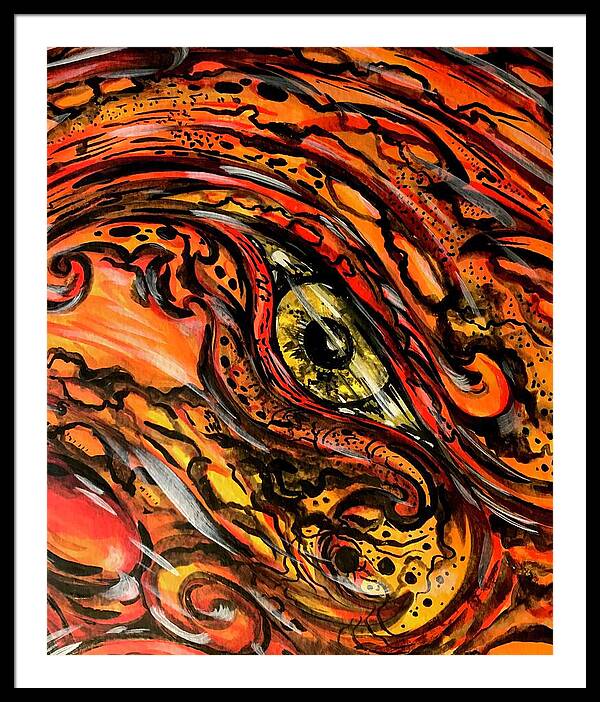 Orange Eye - Framed Print