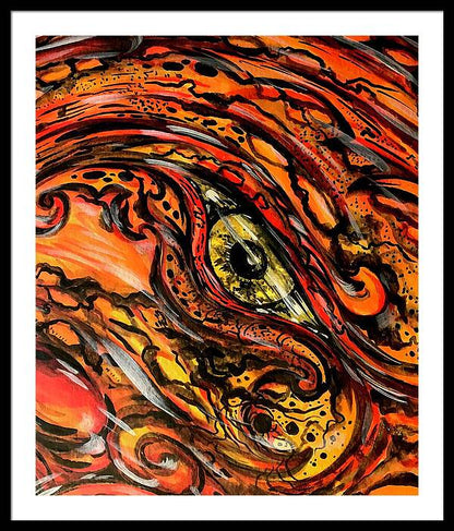 Orange Eye - Framed Print