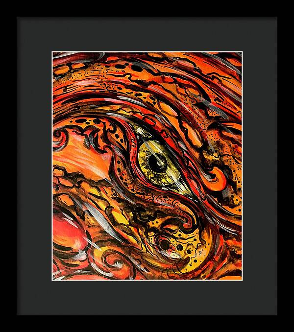 Orange Eye - Framed Print