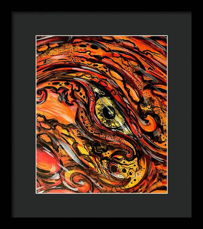 Orange Eye - Framed Print