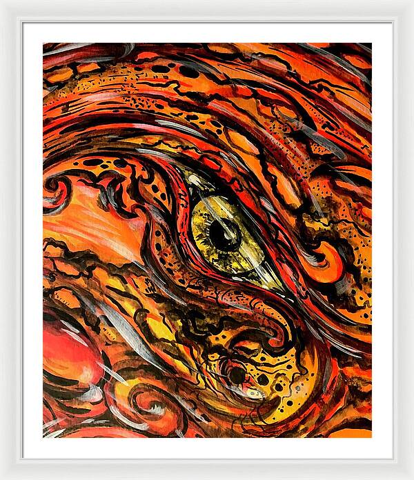 Orange Eye - Framed Print