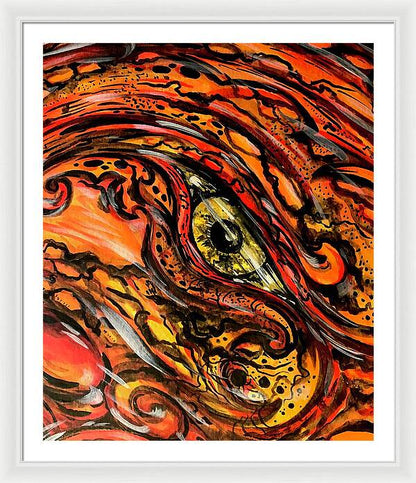 Orange Eye - Framed Print