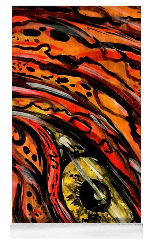 Orange Eye - Yoga Mat